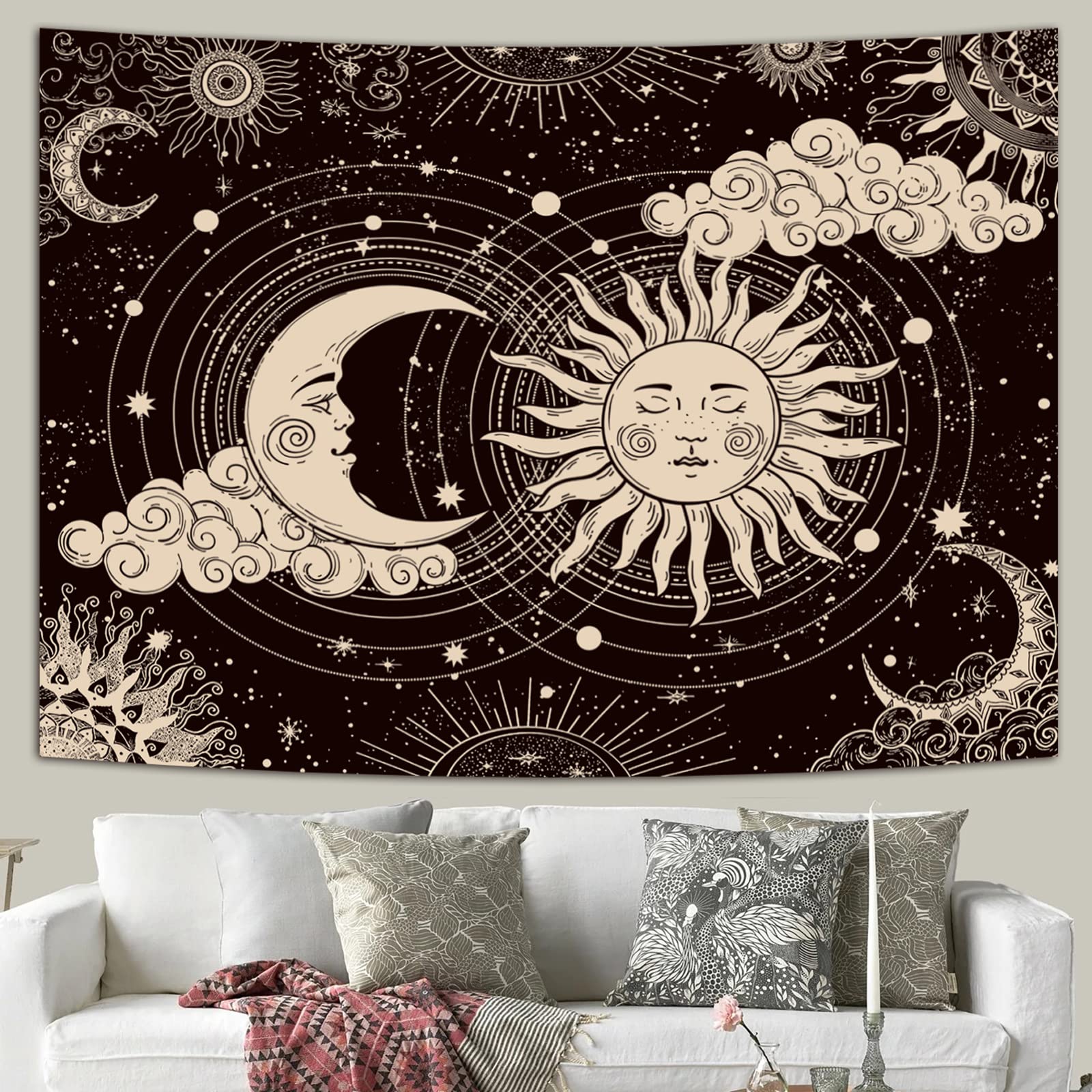 Wonrizon Sun and Moon Tapestry