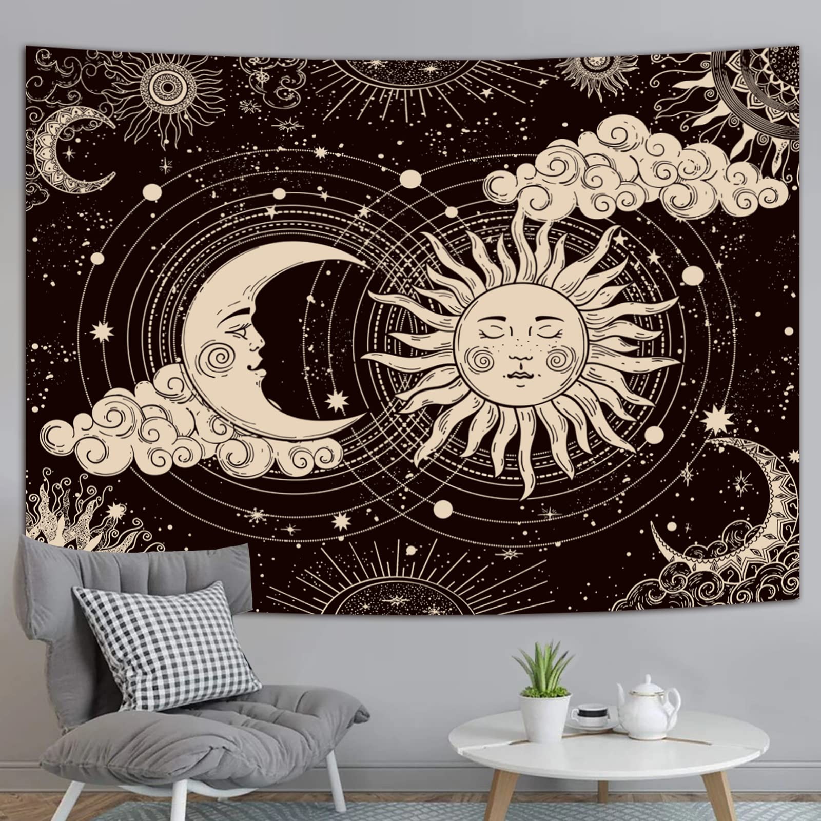 Wonrizon Sun and Moon Tapestry