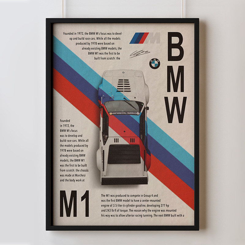 Vintage Sports Car Poster Canvas Painting Posters